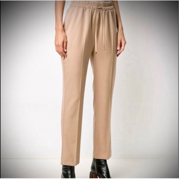 Joie Pants - Joie Tan Pull On Drawstring Trouser Pants Size Medium